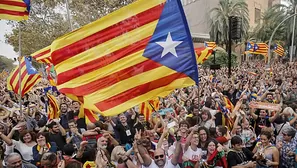 Parlamento de Cataluña declaró la independencia. Video y foto: AFP