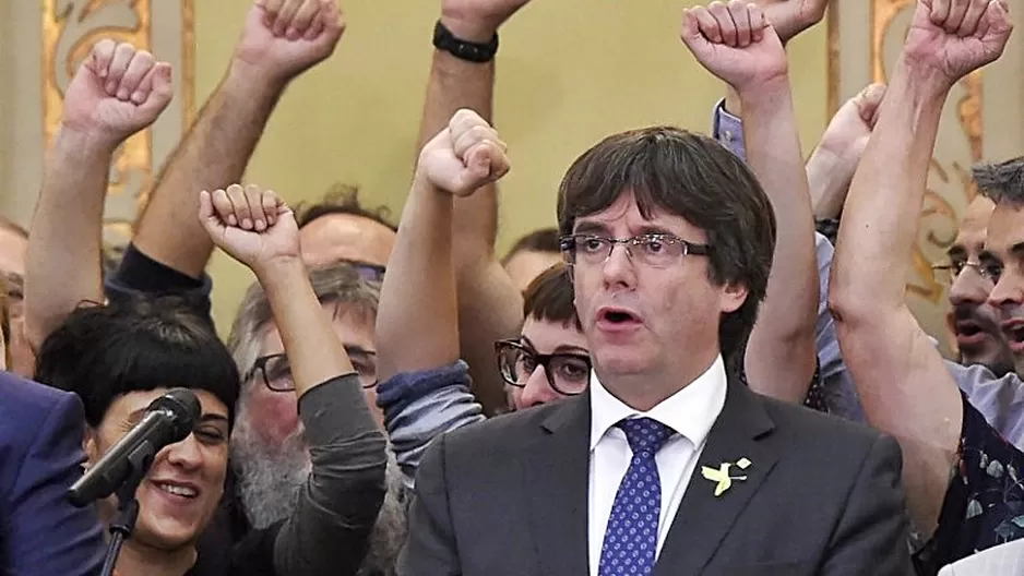 Carles Puigdemont, presidente de Cataluña. Foto: AFP