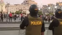 Estudiantes protestaron por el precio del pasaje escolar en el Cercado de Lima. Foto: captura