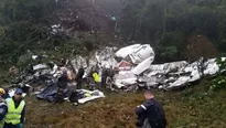 Así quedó el avión que trasladaba al plantel de #Chapecoense hacia Medellín. (Vía: Twitter)