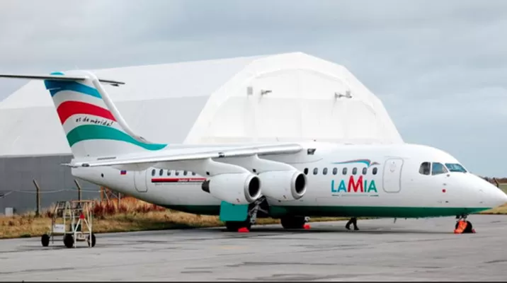 La aerolínea LaMia no tiene un registro en el Ministerio de Trabajo y cuenta con tres aviones. (Vía: Twitter) La aerolínea LaMia no tiene un registro en el Ministerio de Trabajo y cuenta con tres aviones. (Vía: Twitter)