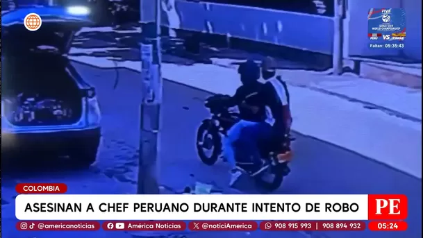 Asesinan a chef peruano durante intento de robo en Colombia. Foto: América Noticias Asesinan a chef peruano durante intento de robo en Colombia. Foto: América Noticias