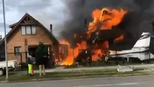 Seis personas, el piloto y cinco pasajeros, murieron este martes en el sur de Chile. Foto: captura