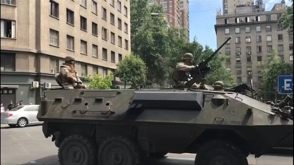 Chile: ordenan toque de queda por quinto día consecutivo. Foto: AFP