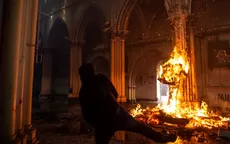 Chile: Encapuchados incendian iglesia de Carabineros en medio de protestas - Noticias de incendian