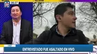 Chile: Entrevistado fue asaltado en vivo