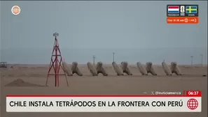 Las estructuras forman parte del plan Escudo Fronterizo impulsado por el presidente José Antonio Kast./ Video: América Noticias