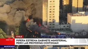 Chile: manifestantes incendiaron acceso al metro y un bus en medio de protestas