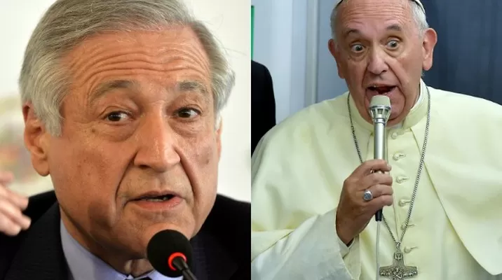 Heraldo Muñoz/papa Francisco. (AFP) Heraldo Muñoz/papa Francisco. (AFP)