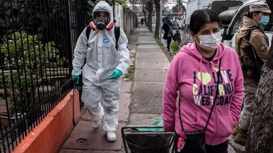 Coronavirus en Chile. Foto: AFP