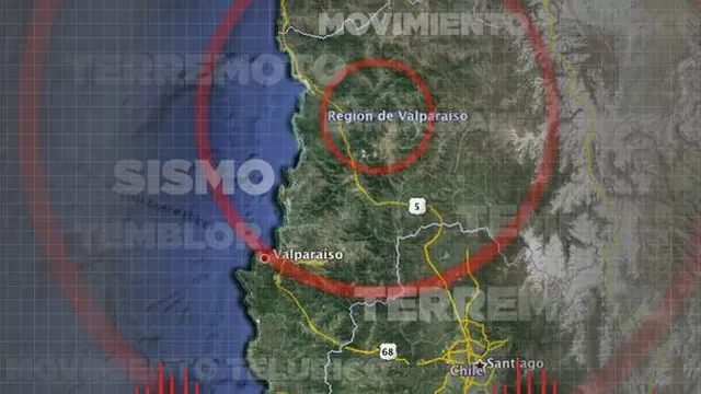 Las autoridades informaron que el movimiento se registró en 5 regiones del norte y centro de Chile. Foto: 24 horascl Las autoridades informaron que el movimiento se registró en 5 regiones del norte y centro de Chile. Foto: 24 horascl