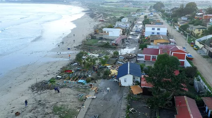 Las autoridades chilenas decretaron hoy una alerta de tsunami. Foto: EFE Las autoridades chilenas decretaron hoy una alerta de tsunami. Foto: EFE