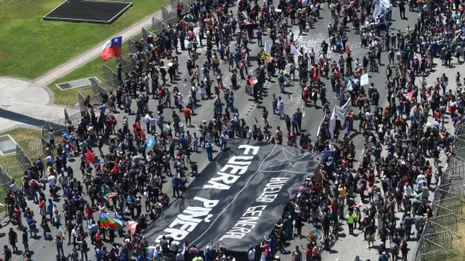 Chile: Última jornada de manifestaciones dejó 849 detenidos y 46 heridos. Foto: AFP