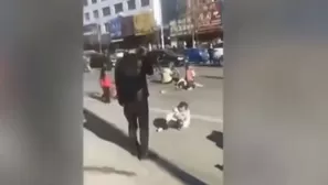 Conductor que atropell&oacute; a un grupo de escolares en una escuela de China ya fue captura y el caso est&aacute; siendo investigado. (Foto: Captura/Video: Canal N)