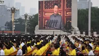 China celebra con una masiva ceremonia los 100 años del Partido Comunista. Foto: 