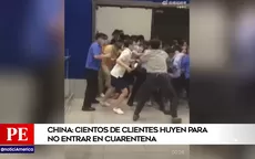 China: Cientos de clientes de tienda huyen para no entrar en cuarentena - Noticias de policia-nacional-peru