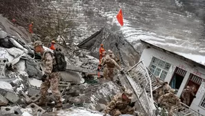 Brigadistas buscan a sobrevivientes tras deslizamiento en China - Foto: AFP - Video: Canal N