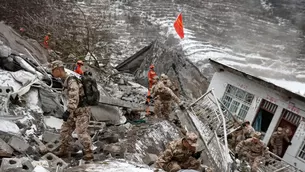 Brigadistas buscan a sobrevivientes tras deslizamiento en China - Foto: AFP - Video: Canal N