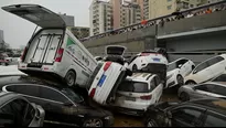 China: Históricas inundaciones dejan 33 muertos y 8 desaparecidos. Foto: AFP