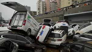 China: Históricas inundaciones dejan 33 muertos y 8 desaparecidos. Foto: AFP