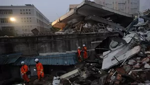 Deslizamiento de tierra en China. AFP