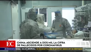 China: Se eleva a 2000 la cifra de muertos por el coronavirus. América Noticias