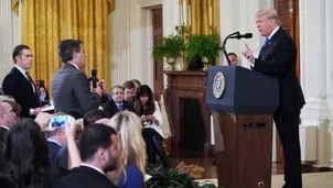 CNN denunci&oacute; a Trump y a cinco miembros de su equipo por retirarle la credencial al periodista Jim Acosta. (Foto: AFP/Video: Canal N)