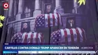 Colocan carteles contra Donald Trump en las calles de Teherán