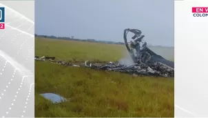 Miembros de la FF. AA. colombiana fallecieron en accidente aéreo. Foto y video: Canal N