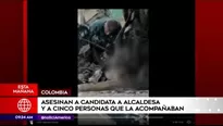 Colombia: asesinan a candidata a alcaldesa y 5 personas que la acompa&ntilde;aban. Foto: captura/Video: Am&eacute;rica Noticias