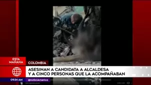 Colombia: asesinan a candidata a alcaldesa y 5 personas que la acompa&ntilde;aban. Foto: captura/Video: Am&eacute;rica Noticias