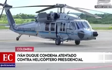 Colombia: Atacaron a tiros el helicóptero en el que viajaba el presidente Iván Duque - Noticias de helicoptero