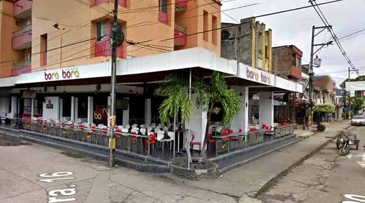 Una granada fue lanzada en el bar 'Bora Bora', en Caucasia. Imagen: Google Maps Una granada fue lanzada en el bar 'Bora Bora', en Caucasia. Imagen: Google Maps