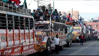 Colombia: Caravana indígena entra a Bogotá con la expectativa de reunirse con el presidente Iván Duque. Foto: EFE