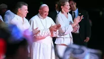 Colombia despide al papa Francisco. Foto y video: AFP