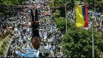 Colombia: Gobierno de Iván Duque llama a un diálogo con "todos los sectores" tras 9 días de protestas. Foto: AFP