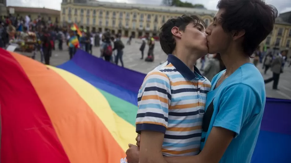 Activistas LGTB. (V&iacute;a: AFP)