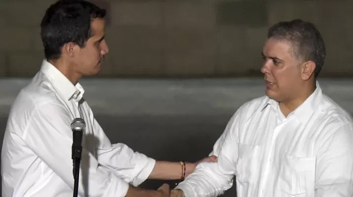 Juan Guaidó e Iván Duque. Foto: AFP/referencial Juan Guaidó e Iván Duque. Foto: AFP/referencial