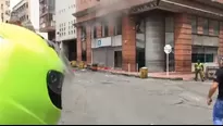 Explosión en Colombia. Foto: @PoliciaCali