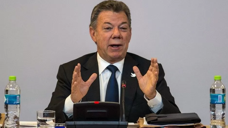 Juan Manuel Santos, presidente de Colombia. (Vía: AFP)