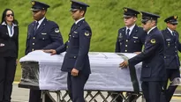 Los ataúdes con los restos del equipo brasilero Chapecoense. (Vía: AFP)