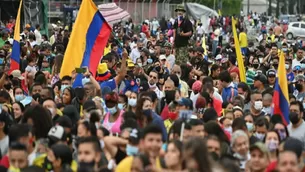 Colombia vive una nueva jornada de protestas contra el gobierno de Iván Duque. Foto referencial: AFP