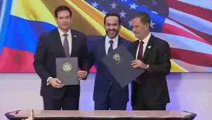 Marco Rubio y Abelardo de la Espriella se reunieron en Barranquilla. El canciller Omar Bula Escobar y el secretario de Estado de EE. UU. suscribieron un acuerdo para asegurar el suministro de minerales críticos y tierras raras. Video: Canal N