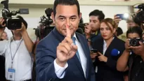 Jimmy Morales. (V&iacute;a: AFP)