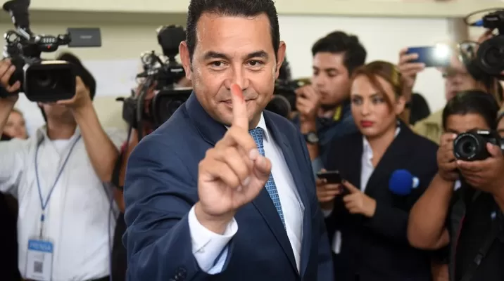 Jimmy Morales. (Vía: AFP) Jimmy Morales. (Vía: AFP)