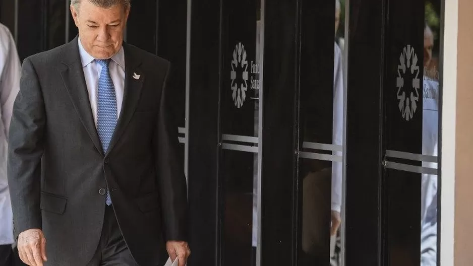 Juan Manuel Santos, presidente de Colombia. (Vía: AFP)