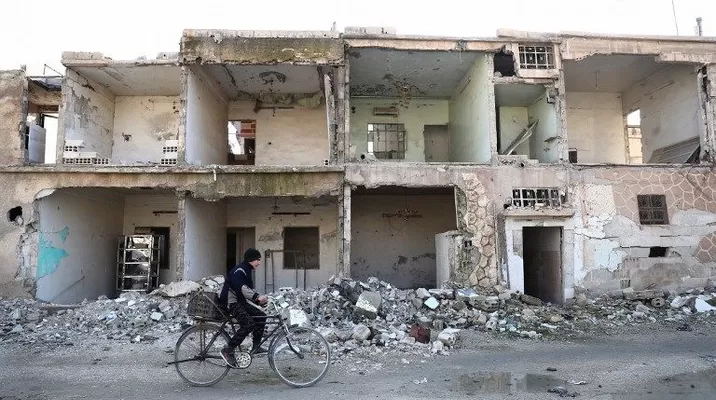 Estado catastrófico de las ciudades de Siria. (Vía: AFP) Estado catastrófico de las ciudades de Siria. (Vía: AFP)