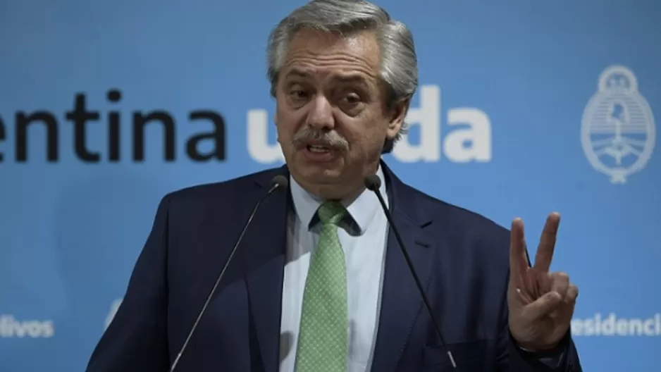 Alberto Fernández, presidente de Argentina. Foto: AFP