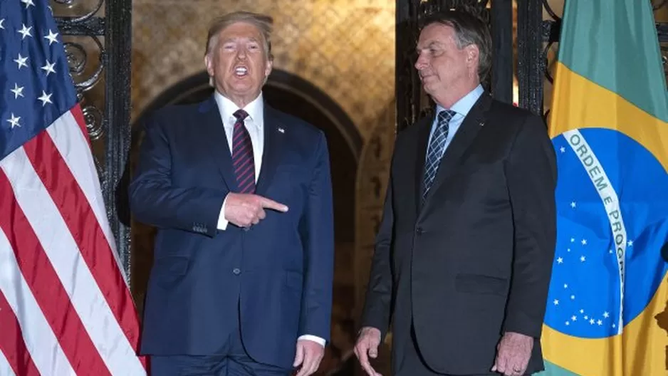 Donald Trump y Jair Bolsonaro. Foto: AFP