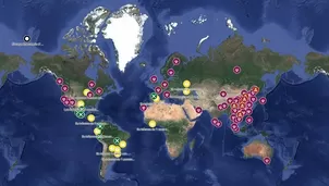 Mapa de coronavirus. Foto: Twitter: @eduardocr04